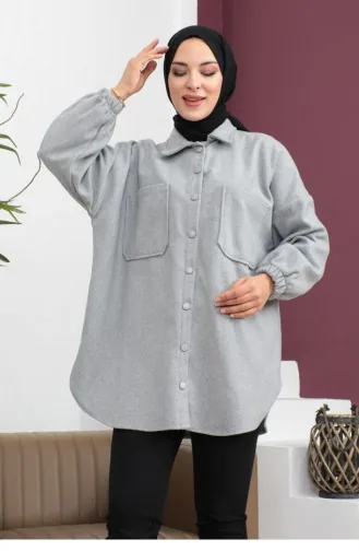 Plaid Winter Shirt Gray 0063MP.GRI