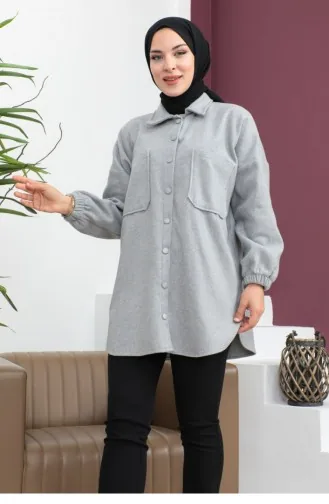 Plaid Winter Shirt Gray 0063MP.GRI