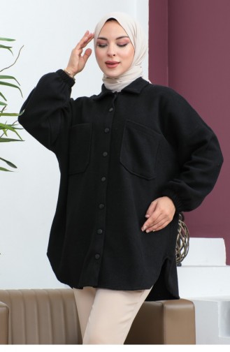 Kariertes Winterhemd Schwarz 0063MP.SYH