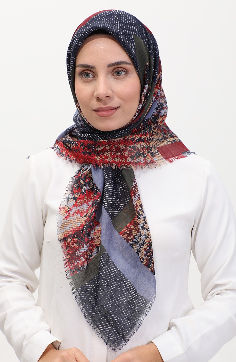 Navy 2024 red scarf