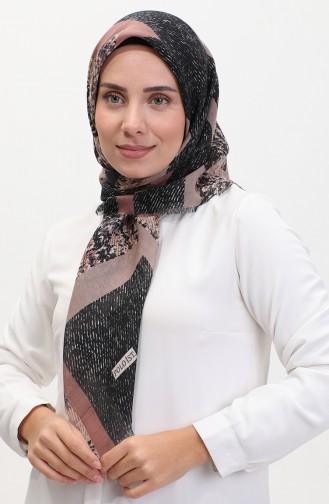 إيشارب منقوش 13232-12أسود فيزون 13232-12