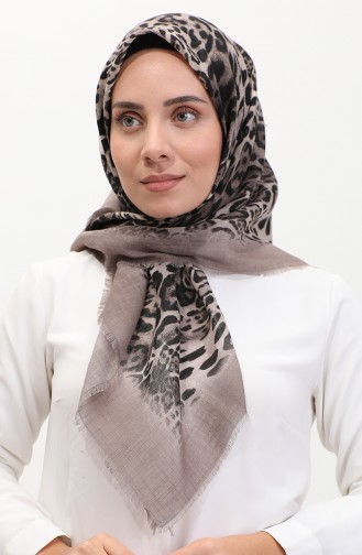 إيشارب بنقش جلد النمر 13233-16 أسود فيزون 13233-16