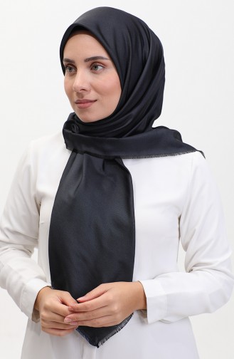 Düz Eşarp 1266-74 Kot Mavi