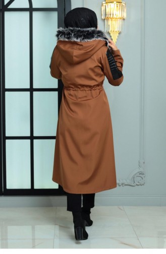 Garni Detailed Coat Tan 10386 14992