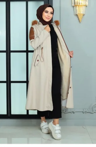 Garni Gedetailleerde Jas Beige 10386 14993