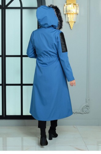 Garni Manteau Détaillé Bleu 10386 14994