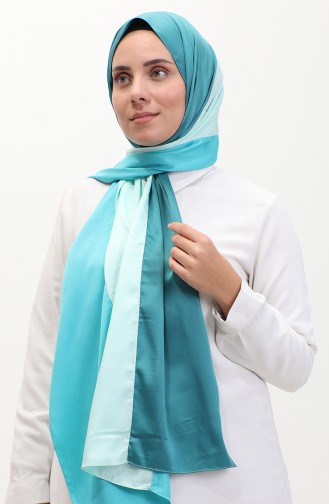 Karaca Three Color Shawl 81049-01 Green Aqua Green Petrol Blue 81049-01