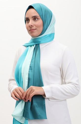 Karaca Three Color Shawl 81049-01 Green Aqua Green Petrol Blue 81049-01