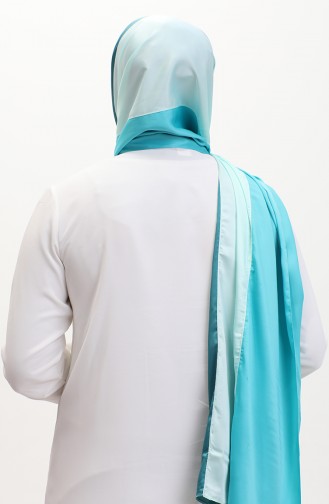 Karaca Three Color Shawl 81049-01 Green Aqua Green Petrol Blue 81049-01