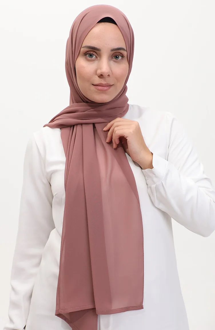 Karaca Châle Mousseline Uni 81048-03 Cannelle Claire 81048-03