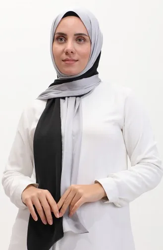 Karaca Üç Renkli Şal 81049-04 Gri Siyah