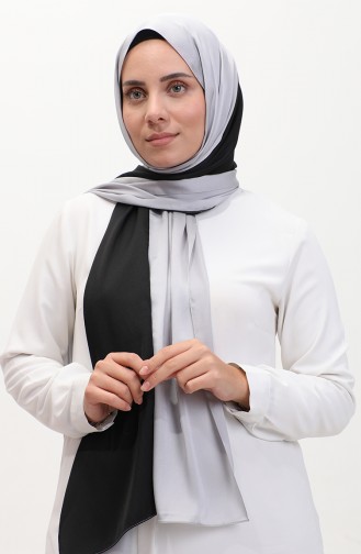 Karaca Châle Tricolore 81049-04 Gris Noir 81049-04
