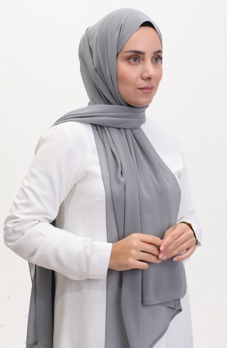 Karaca Düz Şifon Şal 81048-06 Antrasit