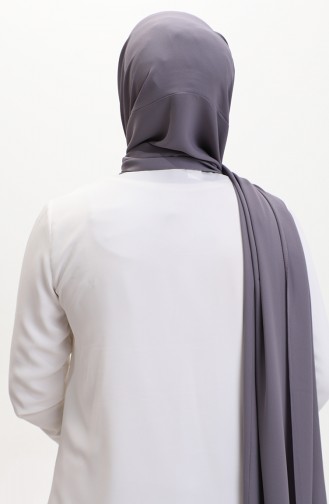 Karaca Plain Chiffon Schal 81048-07 Geräuchert 81048-07