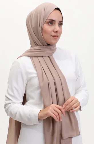 Karaca Düz Şifon Şal 81048-08 Toprak
