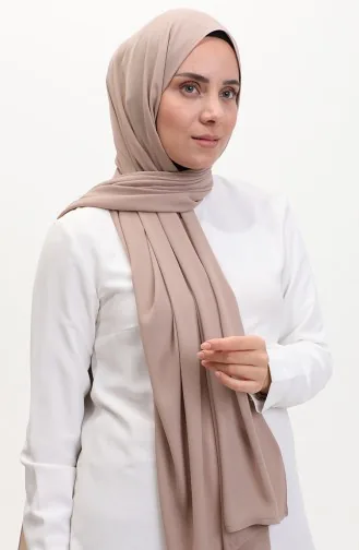Karaca Düz Şifon Şal 81048-08 Toprak