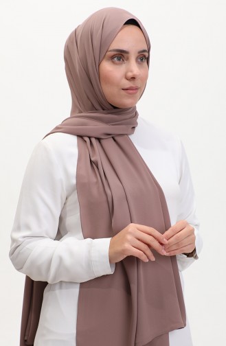 Karaca Plain Chiffon Schal 81048-09 Braun 81048-09