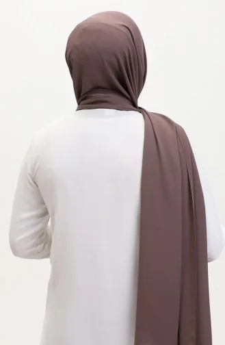 Karaca Châle Mousseline Uni 81048-10 Marron Foncé 81048-10