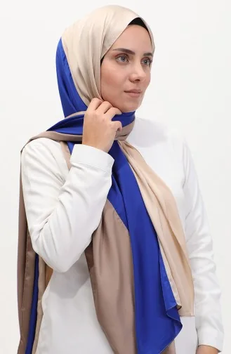 شال بألوان ثلاثة كاراجا 81049-11 فيزون أزرق ملكي 81049-11