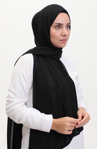 Karaca Düz Şifon Şal 81048-13 Siyah 81048-13