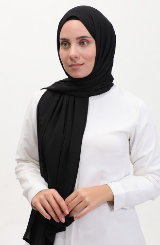 Karaca Düz Şifon Şal 81048-13 Siyah 81048-13