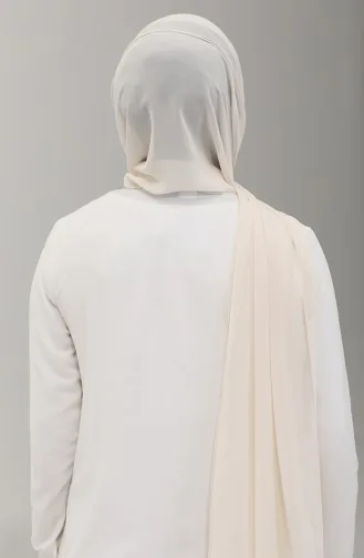 Karaca Châle Mousseline Uni 81048-14 Crème 81048-14