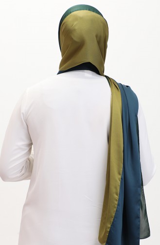 Karaca Three Color Shawl 81049-15 Emerald Green Oil Green Petrol 81049-15