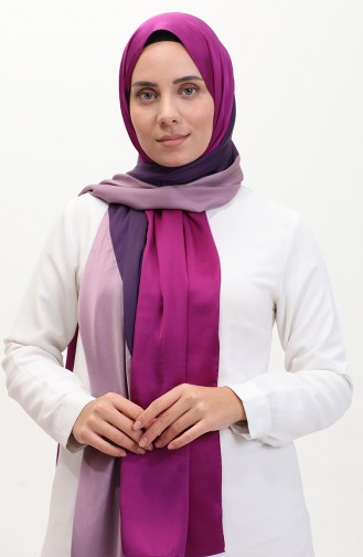 Karaca Châle Trois Couleurs 81049-16 Lilas Pourpre Fuchsia 81049-16