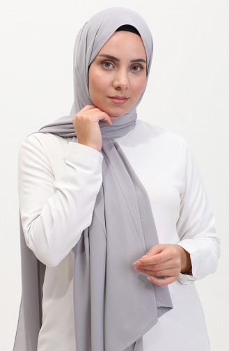 Karaca Düz Şifon Şal 81048-17 Gri 81048-17