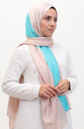 Karaca Three Color  Shawl 81049-18 Stone Blue 81049-18