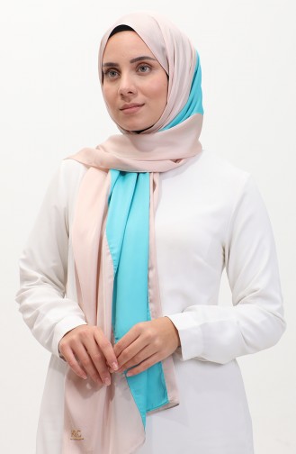 Karaca Three Color  Shawl 81049-18 Stone Blue 81049-18