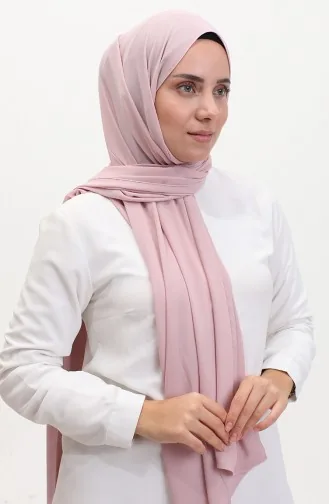 Karaca Plain Chiffon Schal 81048-19 Dunkelrosa 81048-19