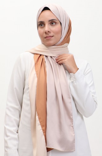 Karaca Driekleurige Sjaal 81049-21 Beige Mosterdcrème 81049-21