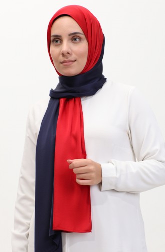 Karaca Tricolor Shawl 81049-22 Navy Blue Red 81049-22