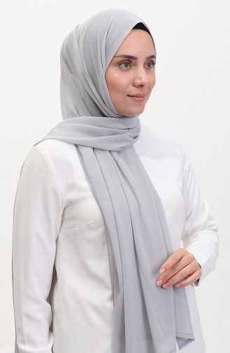 Karaca Düz Şifon Şal 81048-24 Gri 81048-24