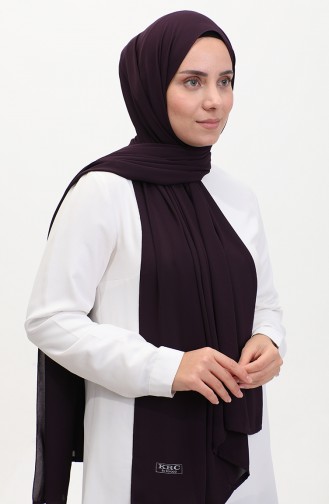 Karaca Plain Chiffon Schal 81048-25 Lila 81048-25