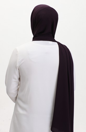 Karaca Plain Chiffon Schal 81048-25 Lila 81048-25