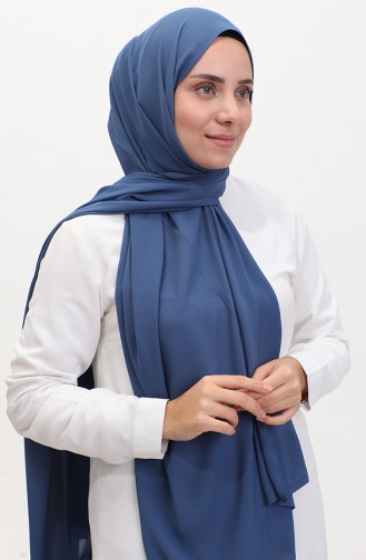 Karaca Düz Şifon Şal 81048-26 İndigo 81048-26
