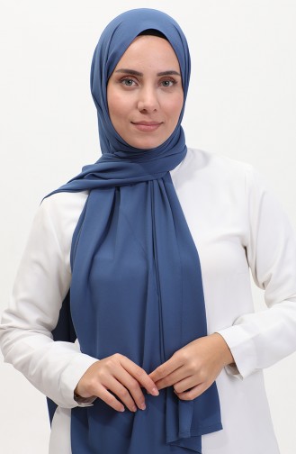Karaca Düz Şifon Şal 81048-26 İndigo 81048-26