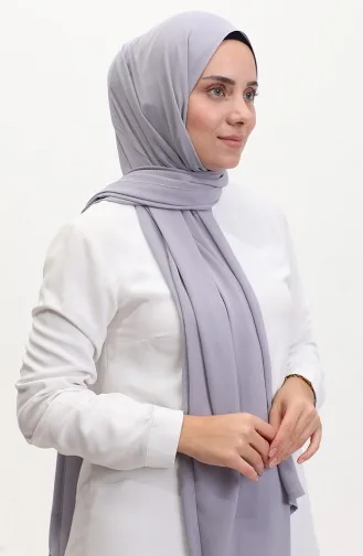 Karaca Düz Şifon Şal 81048-27 Koyu Gri 81048-27