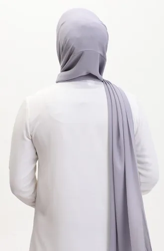 Karaca Düz Şifon Şal 81048-27 Koyu Gri 81048-27