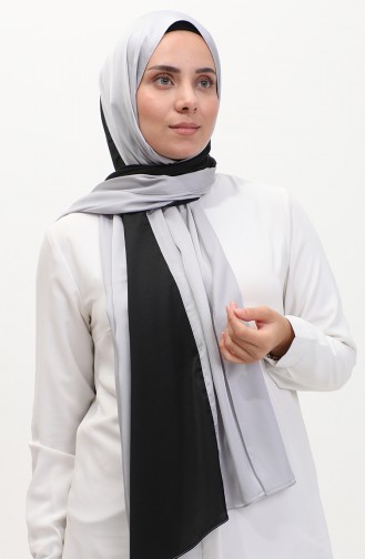 Karaca Tricolor Schal 81049-27 Silbergrau Schwarz 81049-27
