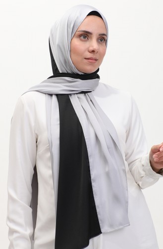 Karaca Tricolor Schal 81049-27 Silbergrau Schwarz 81049-27