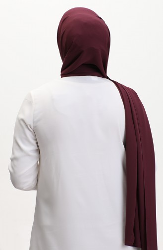 Karaca Châle Mousseline Uni 81048-28 Prune 81048-28