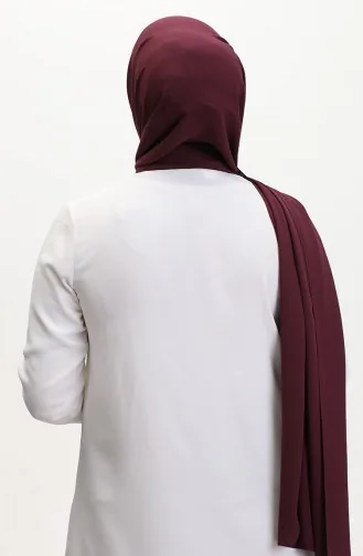 Karaca Châle Mousseline Uni 81048-28 Prune 81048-28