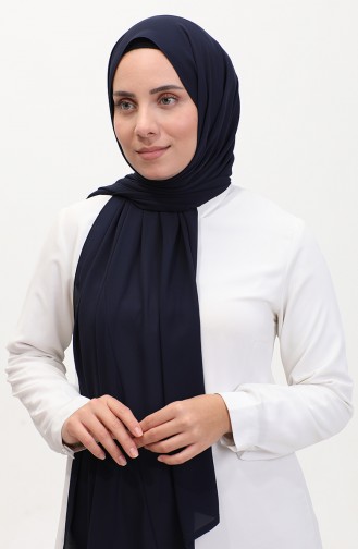 Karaca Düz Şifon Şal 81048-29 Lacivert 81048-29