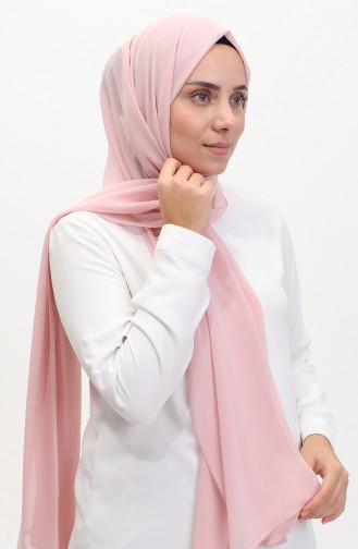 Karaca Effen Chiffon Sjaal 81048-31 Donker Zalm 81048-31