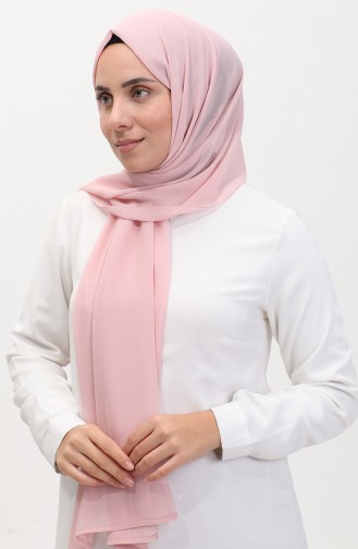 Karaca Effen Chiffon Sjaal 81048-31 Donker Zalm 81048-31