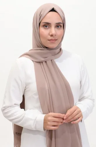 Karaca Düz Şifon Şal 81048-41 Açık Kahve 81048-41