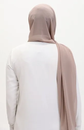 Karaca Düz Şifon Şal 81048-41 Açık Kahve 81048-41
